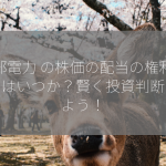 中部電力 の株価の配当の権利確定日はいつか？賢く投資判断をしよう！